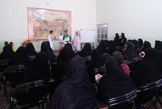 برگزاری جلسه آموزشی ویژه مربیان مراکز پیش دبستانی شهرستان با حضور حجت الاسلام راستگو در زیارتگاه