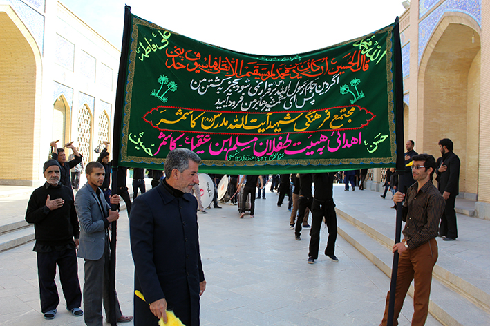 گزارش تصویری عزاداری هیئات مذهبی در روز تاسوعای حسینی در زیارتگاه شهید آیت ا… مدرس(ره)
