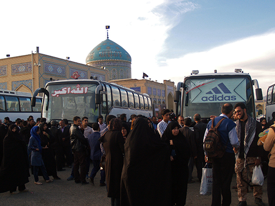 مراسم بدرقه زائرین اربعین حسینی در زیارتگاه شهید آیت ا… مدرس(ره)