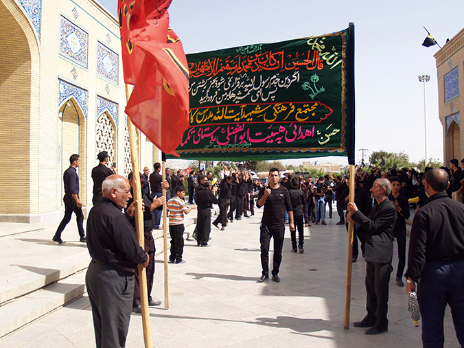عزاداری هیئات مذهبی در هشتمین روز از محرم در جوار زیارتگاه شهید آیت ا… مدرس(ره)