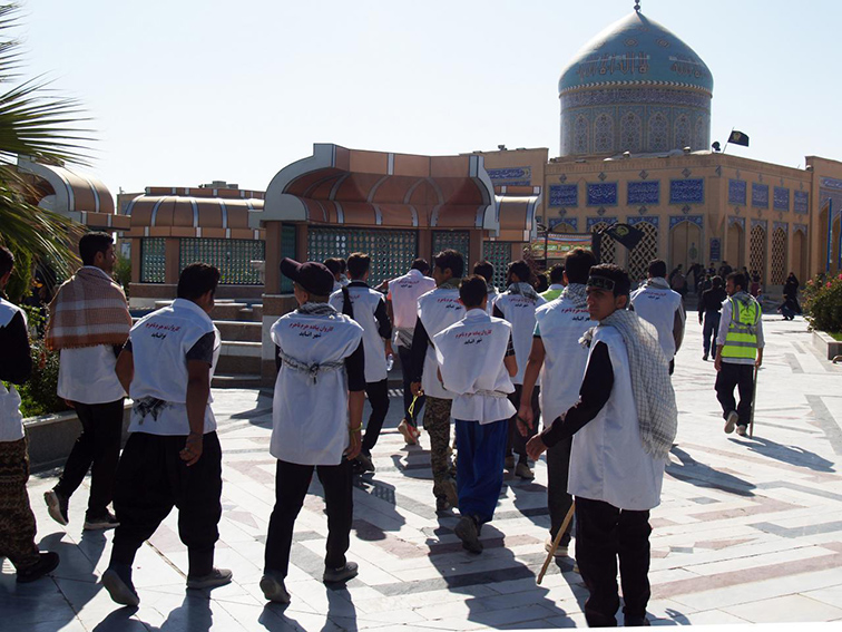 اسکان زائران پیاده رضوی در زیارتگاه شهید آیت الله مدرس(ره)