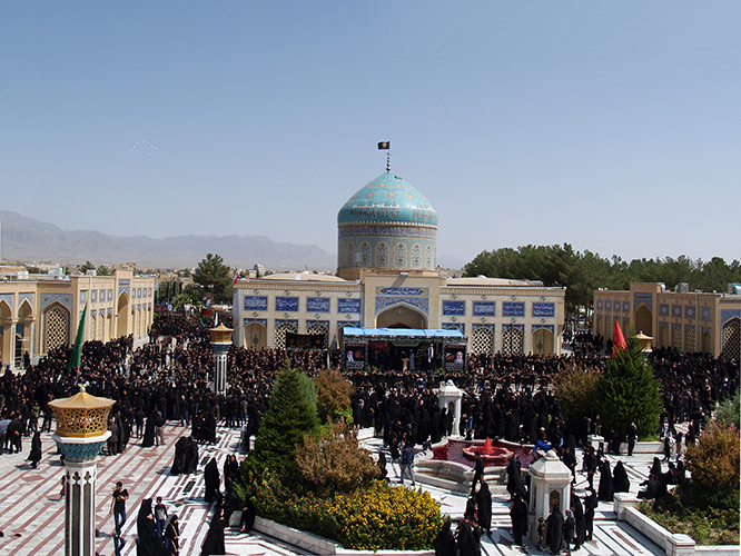 عزاداری هیئات مذهبی در زیارتگاه شهید مدرس(ره)